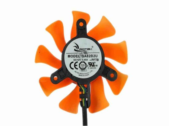 Picture of APISTEK / Rotek GA82B2U Server - Frameless / GPU Fan PFTB, 12V 0.45A, W50x4x4, D75xC42 ,