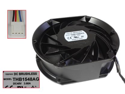 Picture of Delta Electronics THB1548AG Server - Round Fan Steel, rd170x150x50, 4w, DC 48V 3.6A