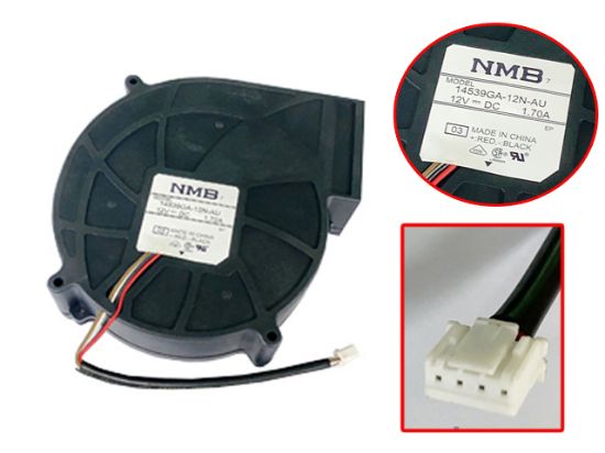 Picture of NMB-MAT / Minebea 14539GA-12N-AU Server-Blower Fan 14539GA-12N-AU, 01, 03