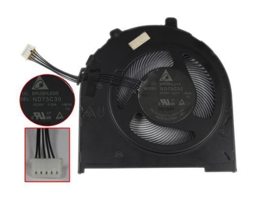 Picture of Lenovo ThinkPad E590 Cooling Fan 02DL823, AT1AH001DT0, ND75C30, 18E09