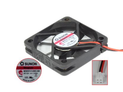 Picture of SUNON ME50101V1-000C-A99 Server - Square Fan sq50x50x10, 2-wire, 12V1.32WN New