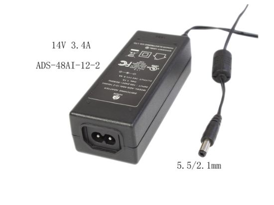 Picture of Honor ADS-48AI-12-2 AC Adapter - NEW Original 14V 3.4A, 5.5/2.1mm, 2-Prong, New