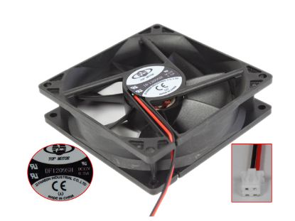 Picture of TOP MOTOR DF1209SH Server - Square Fan sq90x90x25mm, w90x2x2, 12V 0.25A