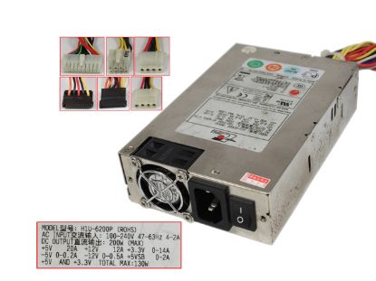 Picture of EMACS / Zippy H1U-6200P Server - Power Supply 200W, H1U-6200P
