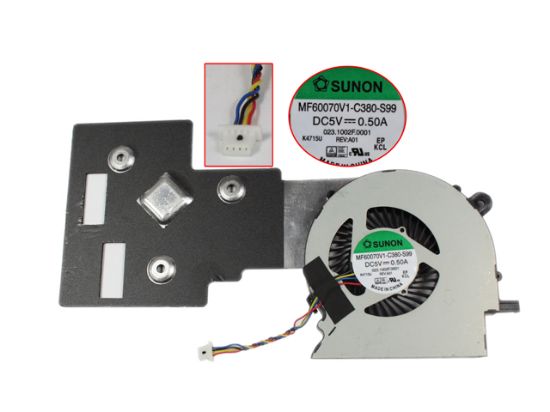 Picture of SUNON MF60070V1-C380-S99 Cooling Fan  DC 5V 0.50A heatsink