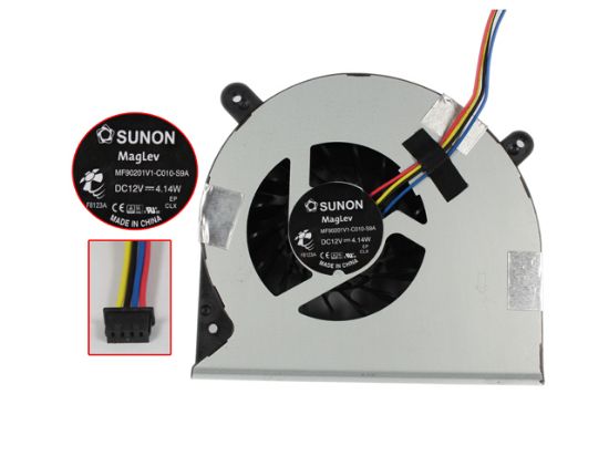 Picture of ASUS  M80CJ Cooling Fan  MF90201V1-C010-S9A, 	DC 12V 4.14W 	30mm, 4-wire 4-pin connector Bare Fan