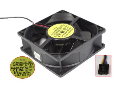 Picture of Forcecon DFS923212MD0T Server - Square Fan 12V1.5A, sq92x92x32mm, 4W