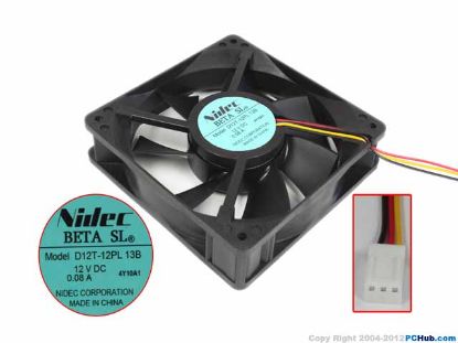 Picture of Nidec D12T-12PL Server-Square Fan D12T-12PL, 13B