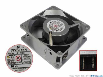 Picture of STYLE FAN UP12D22 Server-Square Fan UP12D22, Alloy Framed