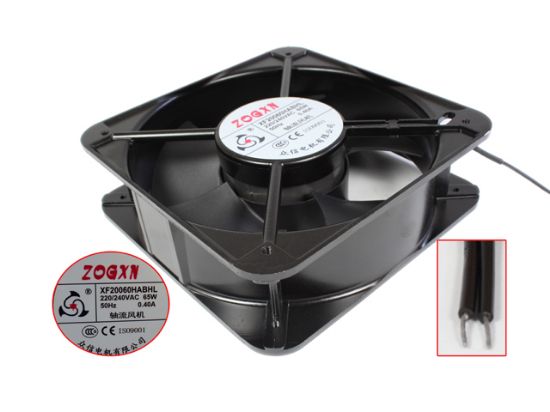 Picture of ZOGXN XF20060ABHL Server - Square Fan 240V0.40A, Steel, sq200x200x60mm, 2W, New