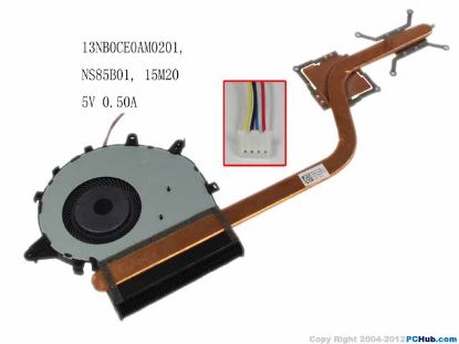 Picture of ASUS ZenBook Flip UX560UX Cooling Fan 13NB0CE0AM0201, NS85B01, 15M20