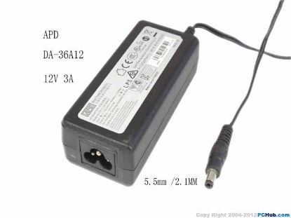 Picture of APD / Asian Power Devices DA-36A12 AC Adapter 5V-12V DA-36A12