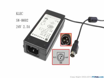 Picture of KLEC SW-0692 AC Adapter 20V & Above SW-0692