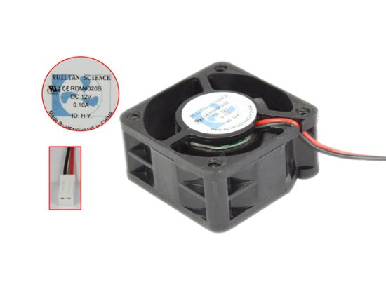 Picture of RUILIAN / HENG YANG RDM4020B Server - Square Fan DC 12V 0.10A, 40x40x20mm, 2-wire