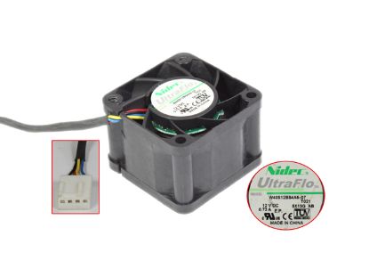 Picture of Nidec W40S12BS4A5-07 Server - Square Fan T021, sq40x40x28, w80x4x4, 12V 0.73A
