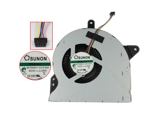Picture of SUNON MF75090V1-C510-S9A Cooling Fan  DC 5V Bare Fan