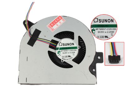 Picture of SUNON MF75090V1-C520-S9A Cooling Fan  DC 5V Bare Fan