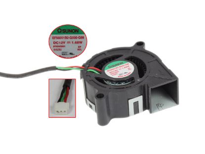 Picture of SUNON EF50201B2-Q000-G99 Server - Blower Fan BF50x50x20, w100x3x3, 12V 1.68W