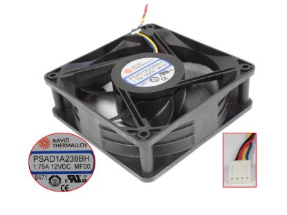 Picture of AAVID PSAD1A238BH Server-Square Fan  MF00, DC 12V 1.75A, 120x120x38mm, 4-Wire