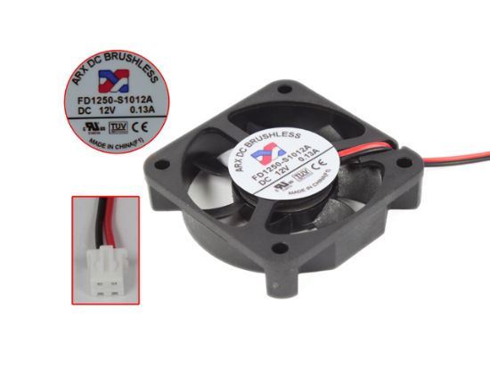 Picture of ARX FD1250-S1012A Server - Square Fan sq50x50x10, w20x2x2, 12V 0.13A