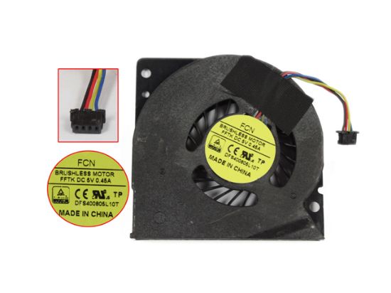 Picture of Forcecon DFS400805L10T Cooling Fan  FFTK, DC 5V 0.45A Bare Fan