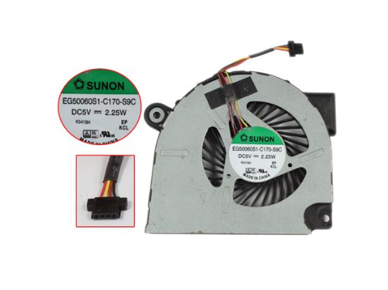 Picture of SUNON EG50060S1-C170-S9C Cooling Fan  DC 5V 2.25W Bare Fan