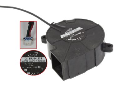 Picture of ADDA AB07012UB250300 Server - Blower Fan bw70x70x25, w80x3x3P, DC 12V 0.35A