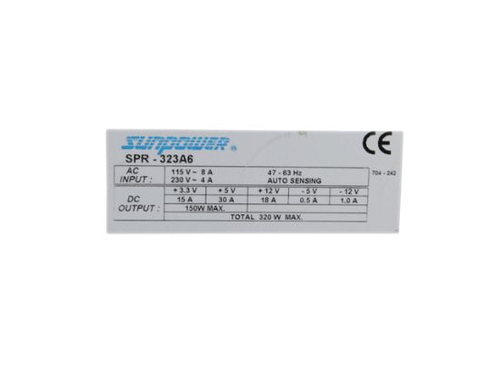 320W Power Supply For Server SPR-323A6 sunpower SPR-323A6 Server ...
