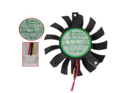 Picture of Young Lin Tech DFB500905M Server-Frameless / GPU Fan DFB500905M