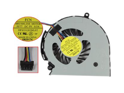 Picture of Forcecon DFS551205ML0T Cooling Fan  FF77, DC 5V 0.50A
