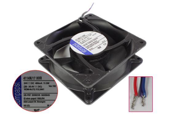 Picture of ebm-papst 4114N/17 HVR Server-Square Fan 4114N/17 HVR