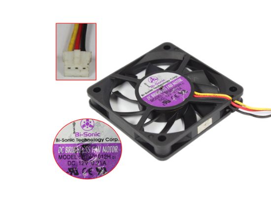 Picture of Bi-Sonic BP601012H Server - Square Fan C1, 12V0.21A, sq60x60x10mm, 100x3Wx3P