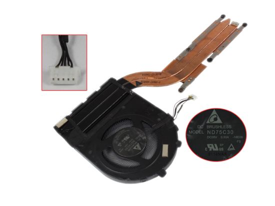 Picture of Lenovo ThinkPad E480 Cooling Fan 02DL823, AT1AH001DT0, ND75C30, 18E09