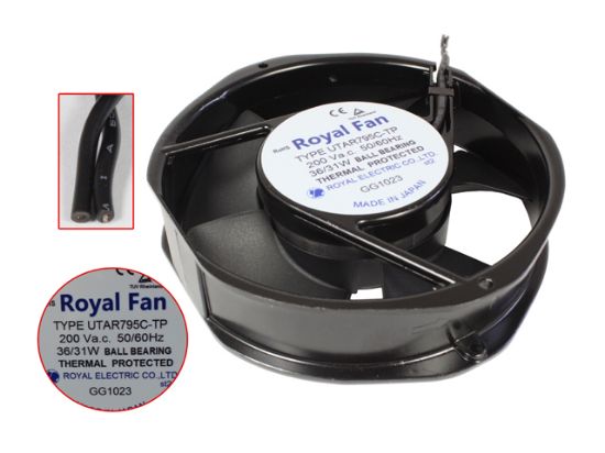 Picture of Royal Fan UTAR795C-TP Server-Round Fan UTAR795C-TP