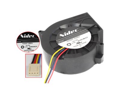 Picture of Nidec A35397-35BRA Server - Blower Fan bw97x97x33mm, w100x 4x 4, DC 12V 2.70A,