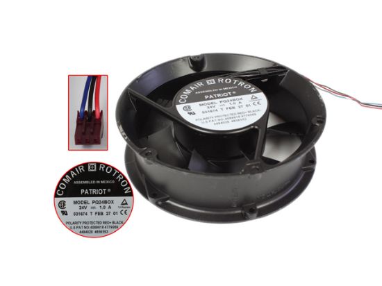 Picture of Comair Rotron PQ24BOX Server - Square Fan , sq172x150x51mm, w80x3x3, DC 24V 1.0A