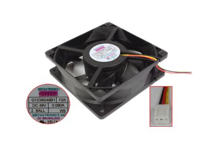 Picture of MECHATRONICS G1238S48B1 Server - Square Fan 48V0.08A, Alum, sq120x120x38mm, 3W
