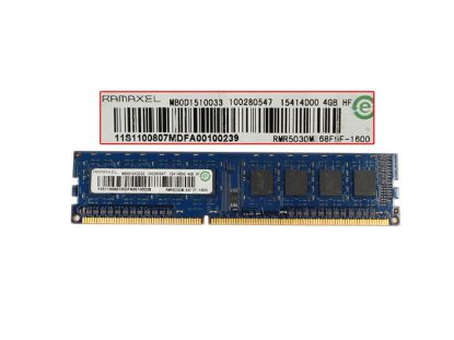 Picture of RAMAXEL RMR5030MN68F9F-1600 Desktop DDR3-1600 4GB, DDR3-1600, PC3-12800, RMR5030MN68F9F-1600, RMR5030ME68F9F-1600