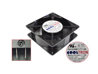 Picture of Used Fan FA1238-11-7-66 Server-Square Fan FA1238-11-7-66, FA1238B11T7-66