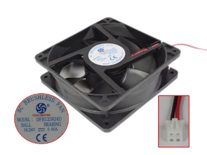 Picture of COOLINGFAN DFB123824D Server-Square Fan DFB123824D