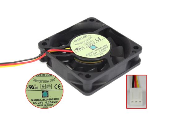 Picture of EverCool R246015BH Server-Square Fan R246015BH