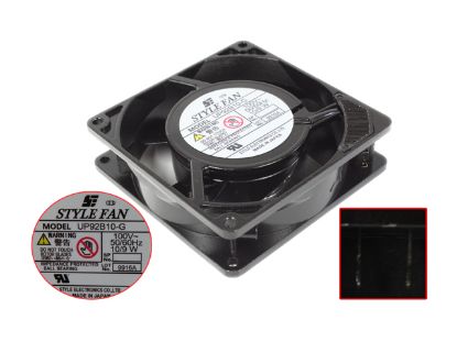 Picture of STYLE FAN UP92B10-G Server - Square Fan 100V10W, Alum, sq92x92x25mm, Insertion