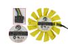 Picture of Power Logic PLD08010S12HH Server - Frameless / GPU Fan 12V 0.35A, W100x4x4, D75xC52, Yellow