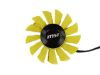 Picture of Power Logic PLD08010S12HH Server - Frameless / GPU Fan 12V 0.35A, W100x4x4, D75xC52, Yellow