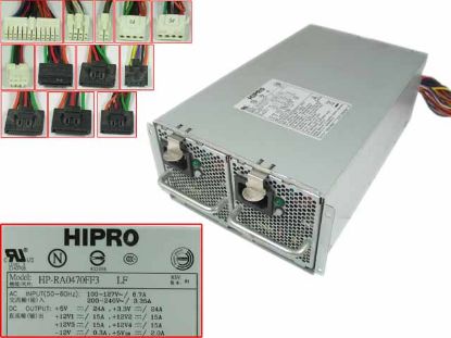 Picture of HIPRO HP-W500FF3 Server - Power Supply HP-RA0470FF3 Single Cage