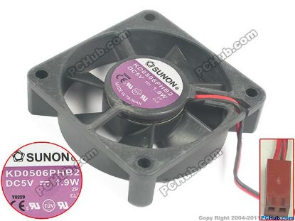 Picture of SUNON KD0506PHB2 Server - Square Fan TM, SF60x60x15, w50x3x3, 5V 1.9W