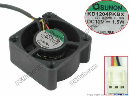 Picture of SUNON KD1204PKBX Server - Square Fan KD1204PKBX, (2).B2058.F.GN