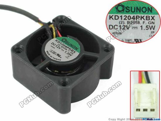 Picture of SUNON KD1204PKBX Server - Square Fan KD1204PKBX, (2).B2058.F.GN
