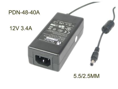 Picture of Other Brands MeiKai AC Adapter 5V-12V 12V 3.4A,  Barrel 2.5/5.5mm, IEC C14