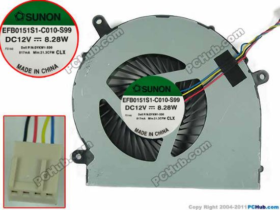 Picture of SUNON EFB0151S1-C010-S99 Cooling Fan  EFB0151S1-C010-S99, DYKW1-A00